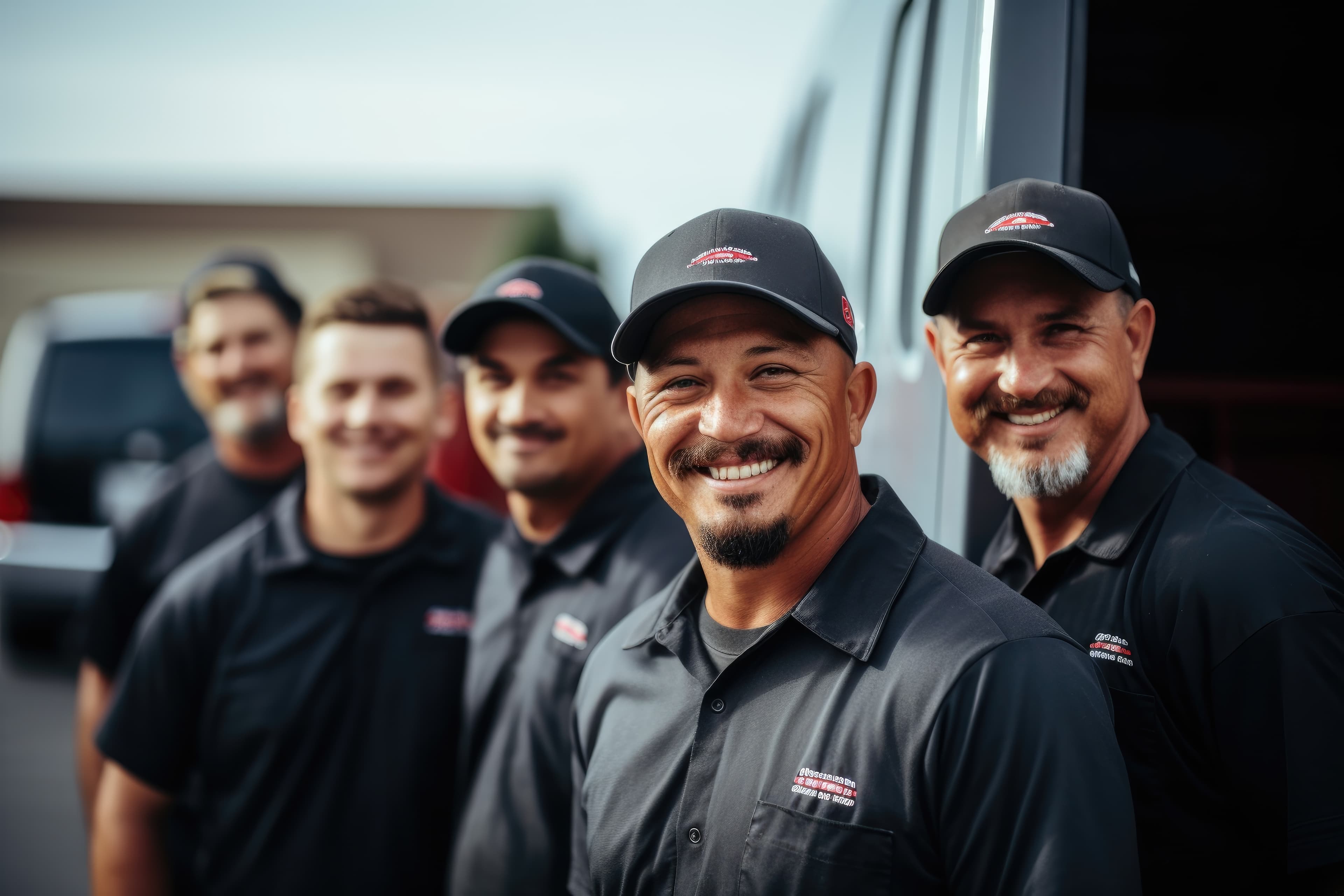 Team photo for a local home service business.